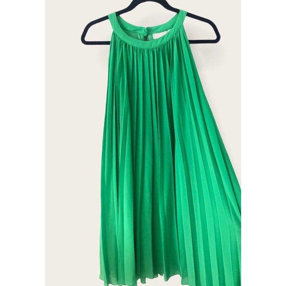 New York And Company Halter Neck Pleated Mini Dress Size S - Picture 7 of 14